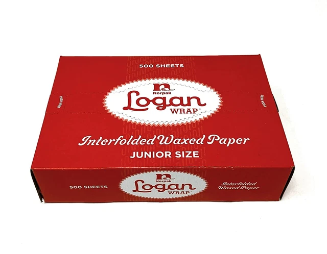 10 3/4" Length X 8" Width,  Wrap NORPAK Interfolded Wax Paper 500 Sheets