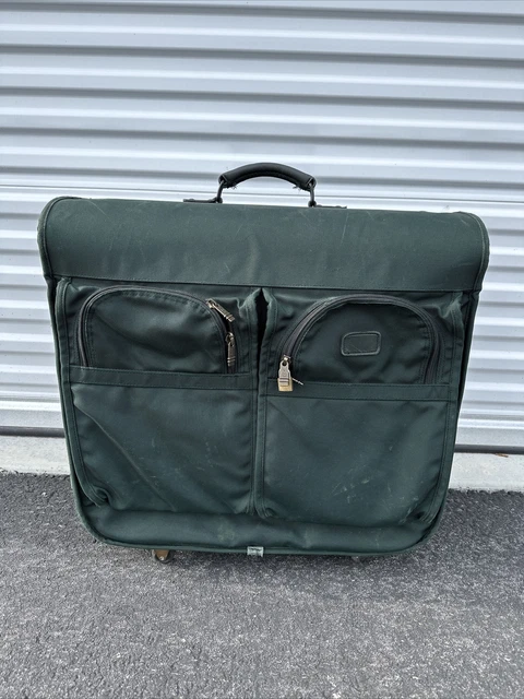 Large TUMI green roll around Luggage Case Travel Bag Suit bag
