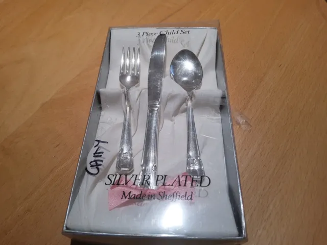 Kinderbesteck silber plated Made in Sheffield
