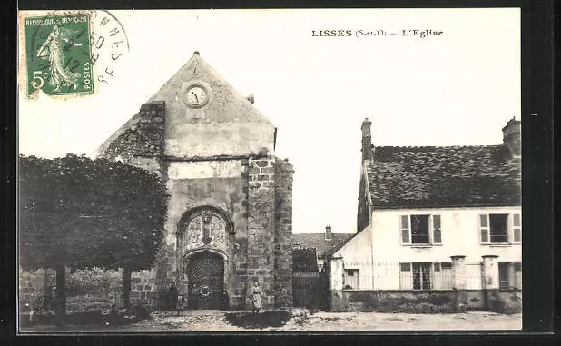 CPA Lisses, L´Eglise 1912