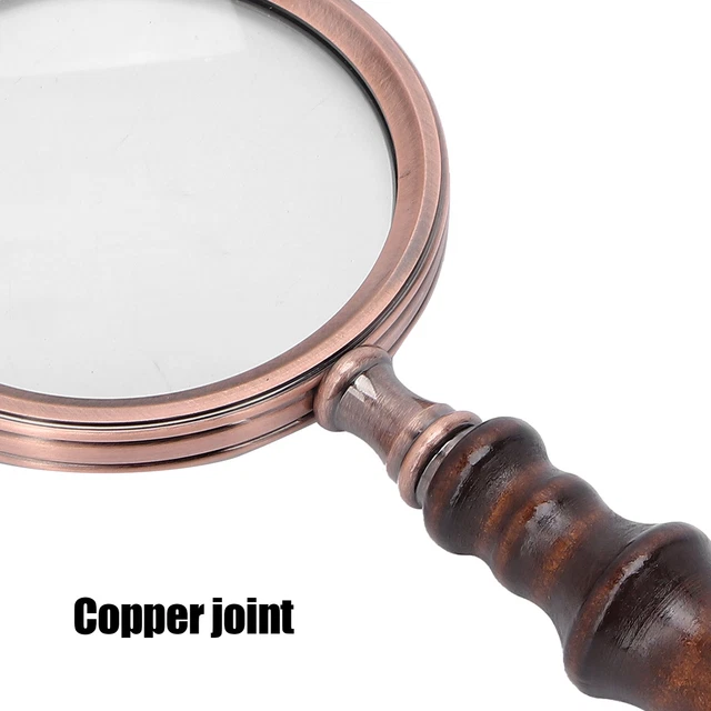 10X Metal Retro Reading Magnifier In Vetro Per Anziani Con Woo Hoi DB3