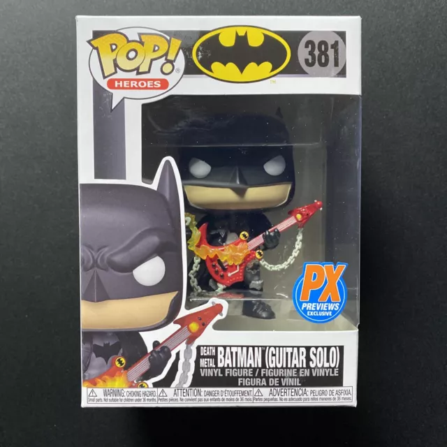 Funko Pop Death Metal Batman Guitar Solo #381 DC Comics Heroes Vinyl Figure