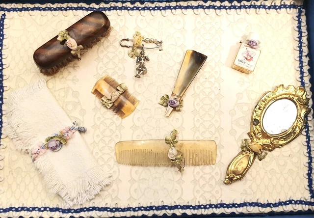 poupée ancienne :  superbe coffret de toilette de poupée parisienne BRU, JUMEAU