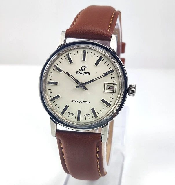 Vintage enicar sales watch price