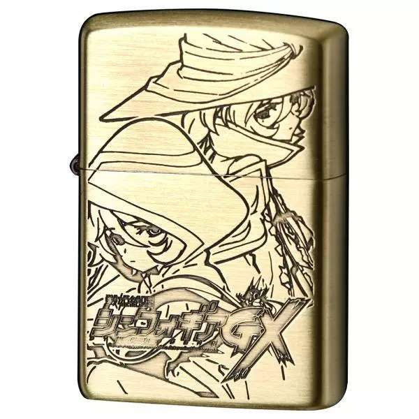 Senki Zesshou Symphogear GX Zippo (Carol & Elfnein) brass double-sided etching