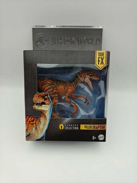 JURASSIC WORLD PARK Hammond Collection Tiger Velociraptor Figure New ...