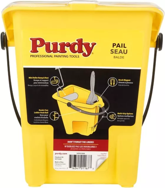 Purdy Painter's Pail Mini Roller Multi Grip Handle with Brush Magnet