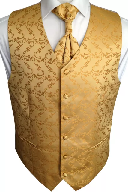 Beytnur Wedding Waistcoat Plastron Handkerchief, Tie No 8.7 Size 44-62 & 90-114