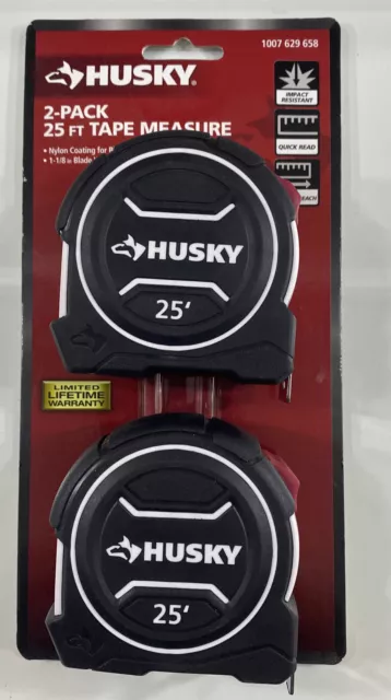 Husky - 90649 - Tape Measure - 2 Pack - 25 ft. 