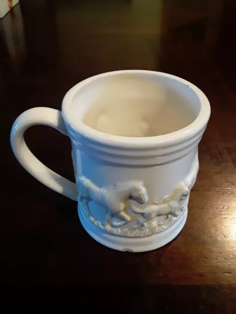 *Rare*Equine Elegance by Carol Grende Embossed Wild Running Horse Mug