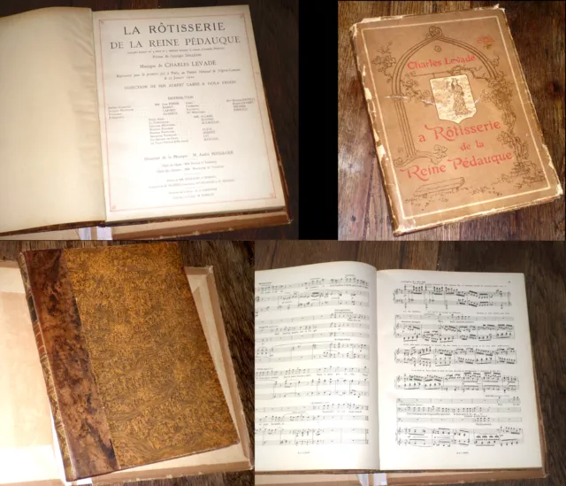 la rôtisserie de la reine Pédauque opéra partition piano chant Charles Levadé