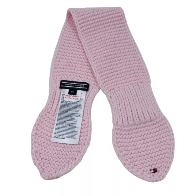 Tommy Hilfiger Bambino Del Bambino Rosa Cotone Morbido Sciarpa
