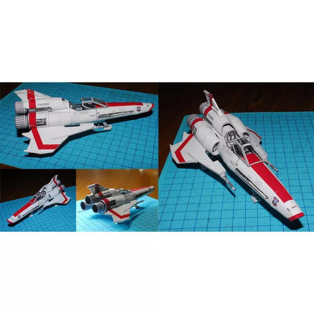 Battlestar Galactica Collection Viper Mk II Ship A4 Paper 3D Model Kit DIY Toy