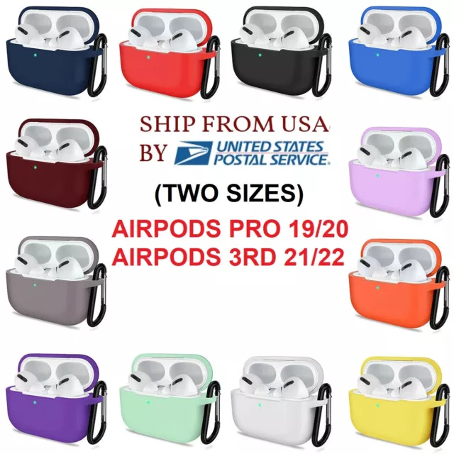LOT 15/30 FOR AirPod Pro/3RD Silicone Case+Keychain Protective Cover Skin EARPOD