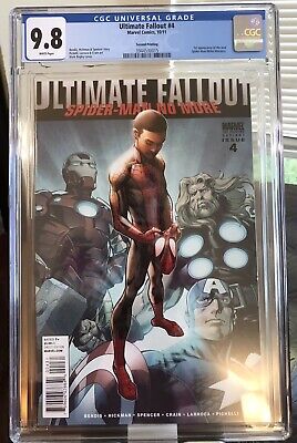ULTIMATE FALLOUT #4 2nd PRINT CGC 9.8 NM/MT 1ST APPEARANCE MILES MORALES KEY