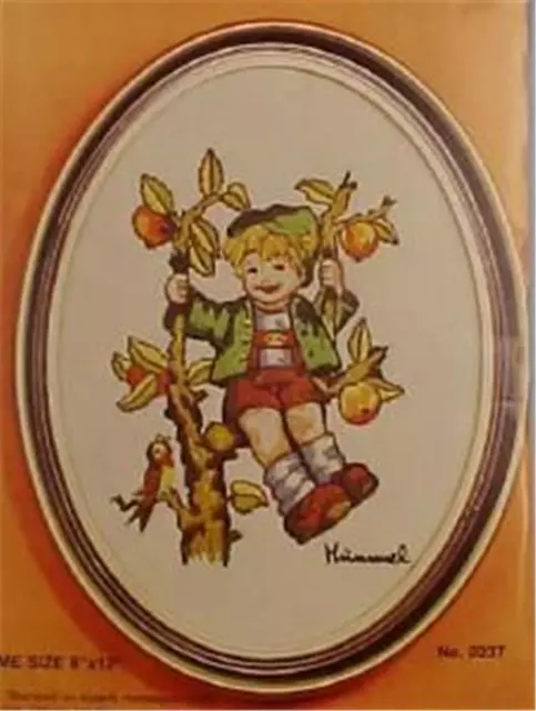 Hummel Apple Tree Boy Crewel Embroidery Kit Paragon New Old Stock 0237