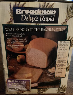 breadman model tr444 recipes