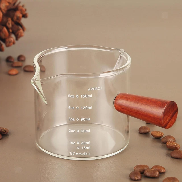 Tasse à Mesurer à Double Bec Avec Béchers à Manche En Bois Pour