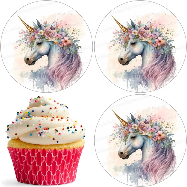 Topper per Torte di Unicorno Cupcake Wrapper per Babina Babini