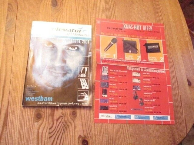 DJ Mailorder Katalog von 2001 - elevator DJ Katalog - für Sammler -