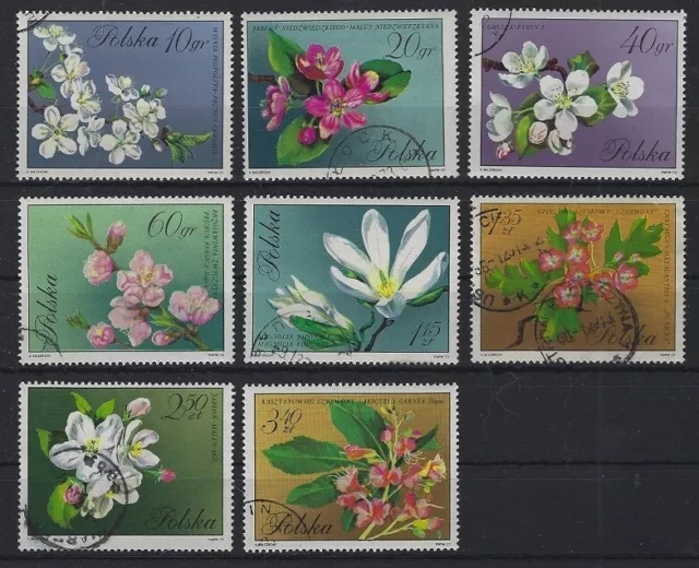 va1736 Polonia/fiori numero Michel 2132-39 da set o