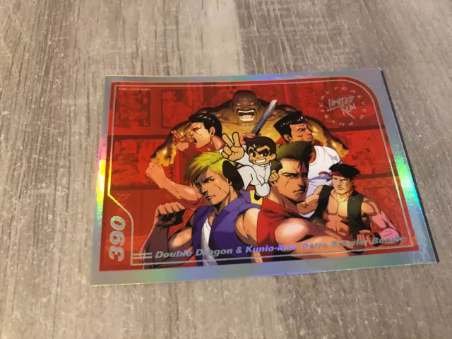 Limited Run Games trading card # 390 Silver Double Dragon and Kunio-Kun Retro