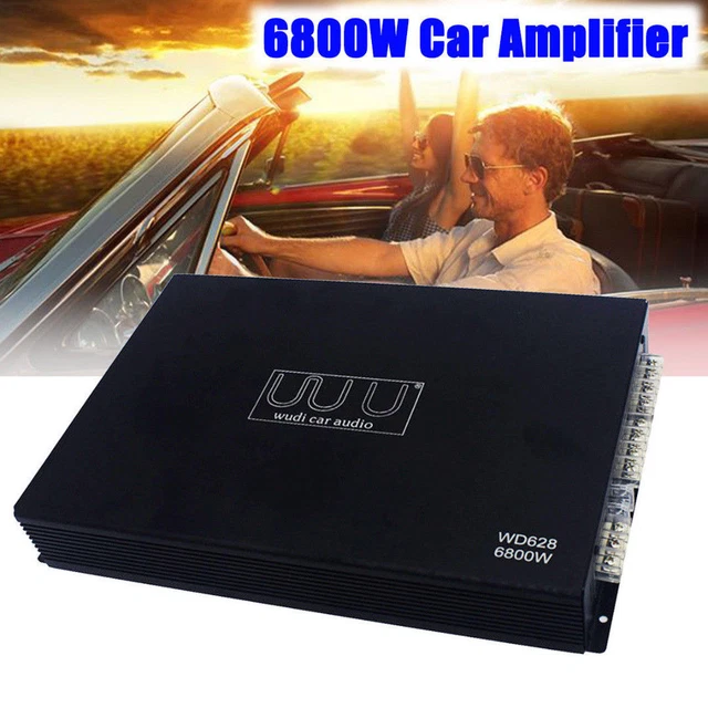 6800W 12V 4CHANNEL Car Amplifier Stereo Audio Super Bass Power