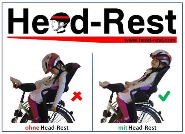 NEUHEIT! Römer Jockey Comfort Relax Fahrradsitz Helm Stütze Kopfhalterung NEU!