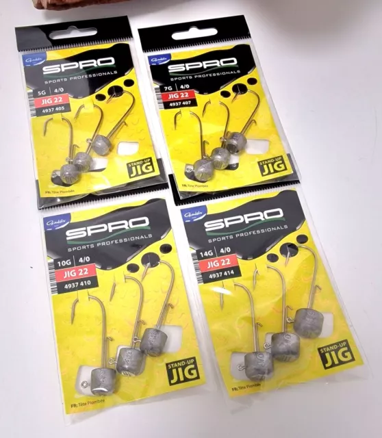 Spro Jig 22 Stand Up 4/0 5g 7g 10g 14g 4,3cm Ned Rig Head Jigheads Jigköpfe NEW