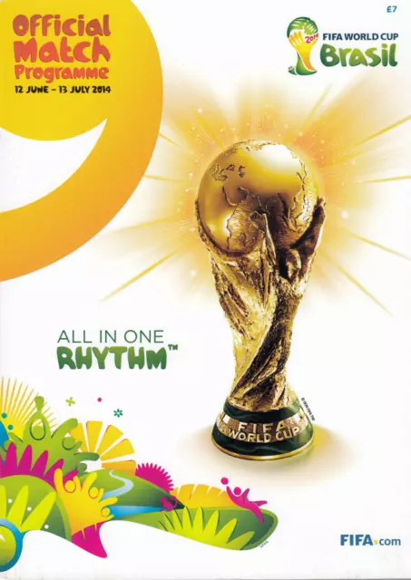 2014 Fifa World Cup Finals (Brazil) Official Tournament Programme