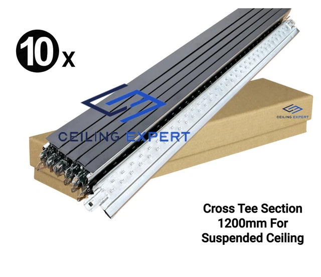 Schwarzes Kreuz-T-Shirt-Profil, 1200 mm x 24 mm, abgehängtes Deckengitter-System T1200 10x