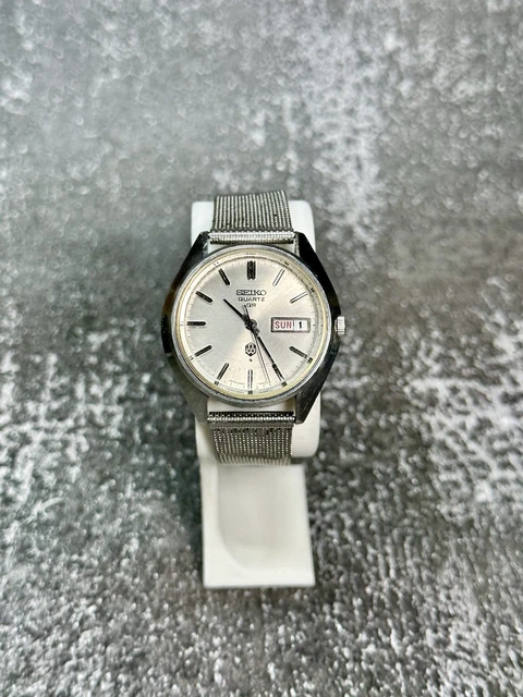VINTAGE 1973 SEIKO QR 3863-7001 Quartz Men's Watch From