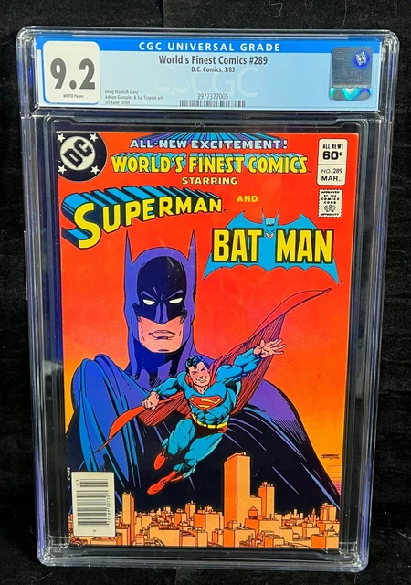 World's Finest Comics #289 CGC 9.2 3/83 D.C. Comics Newsstand Issue
