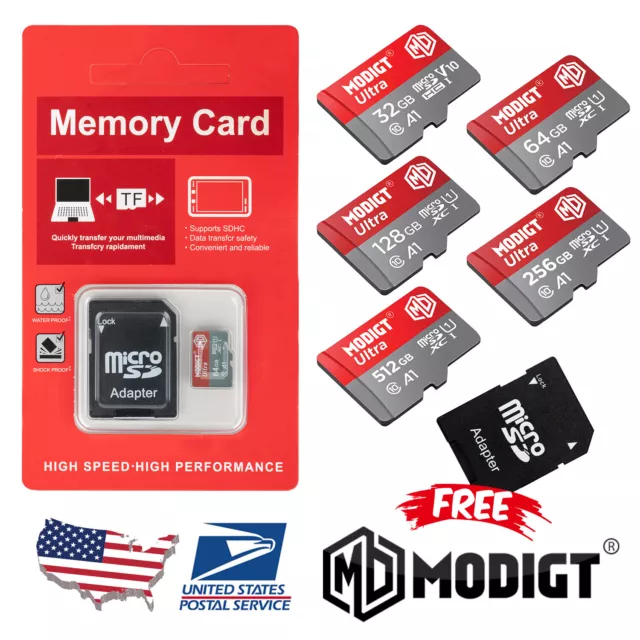 Micro SD Card Memory 32GB 64GB 128GB 256GB 512GB Lot Extreme Ultra