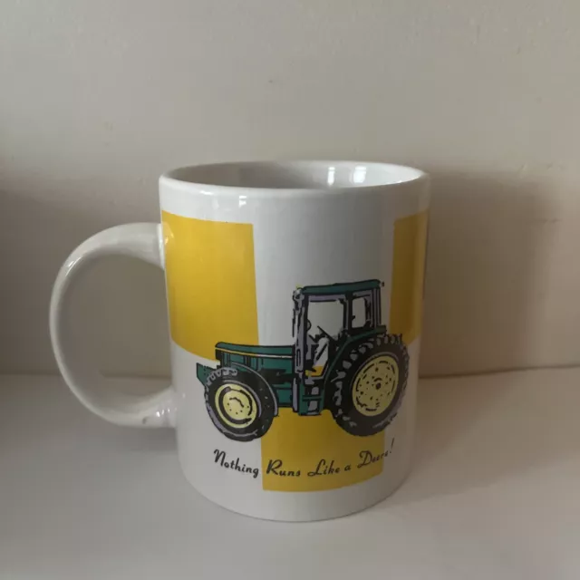 John Deere Tractor Coffee Mug 9 FL Oz Cup By Gibson Nothing Runs Like a Deere