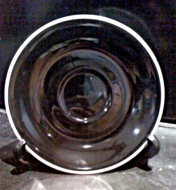 Vintage Royal Albert Masquerade Replacement Saucer Black Rose Gothic Mint