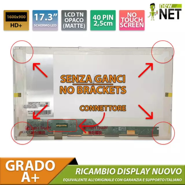 Pannello Display LCD da 15,6 pollici per HP M3J20EA 40 pin HD+