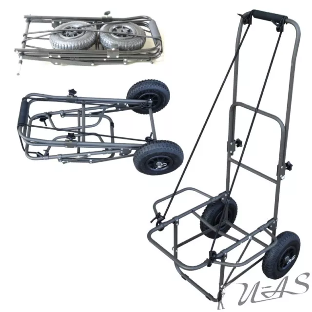 Delta Fishing Trolley Luftbereifung Carp Barrow XL Angelkarre Transportwagen Sha