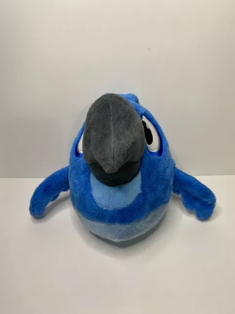 Angry Birds Rio 7 Inch Plush Stuffed Animal Blue Macaw Bird 2011 Sound