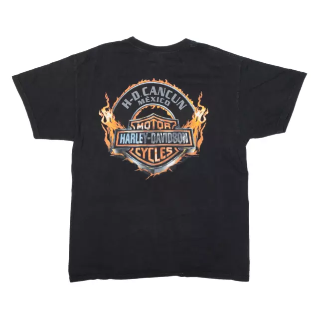 Harley Davidson Motorrad One Hot Ride Cancun Mexiko Herren Biker T-Shirt schwarz L 3