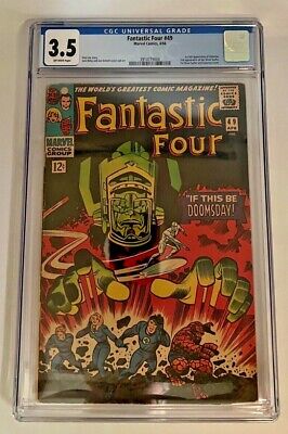 Fantastic Four #49 CGC VG- 3.5 2nd Silver Surfer 1st Full Galactus! Marvel 1966