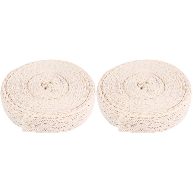 2 rouleaux à 10 mètres de garniture en dentelle en dentelle en dentelle en