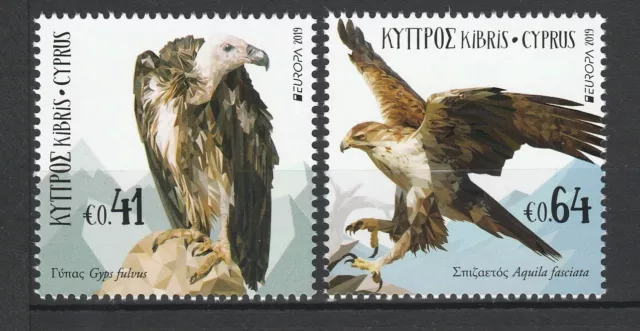 Cyprus 2019 CEPT Europa Birds 2 MNH stamps