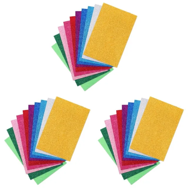 3 unidades de papel decorativo brillante de color cartulina decorativo