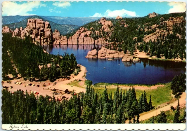 Postcard - Sylvan Lake - The Black Hills, South Dakota