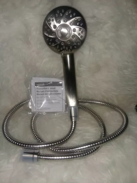 Waterpik Brushed Nickel Hand Held Shower Head New Open Box