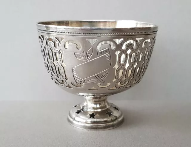ANTIQUE OTTOMAN openwork lace made STERLING SILVER Coffee Cup ZARF SULTAN TUGRA
