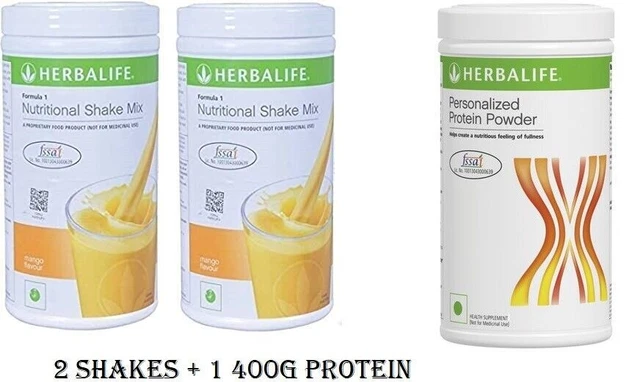 Kit de démarrage Herbalife 2x Formula 1 Shake + Protéine en poudre (400g) |...