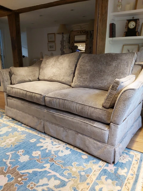 Large Antique Knowle  Drop Arm Sofa + Cushions