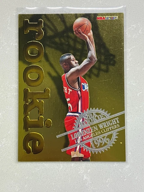 1996-97 NBA HOOPS Lorenzen Wright NBA Rookie #30 LA Clippers RC